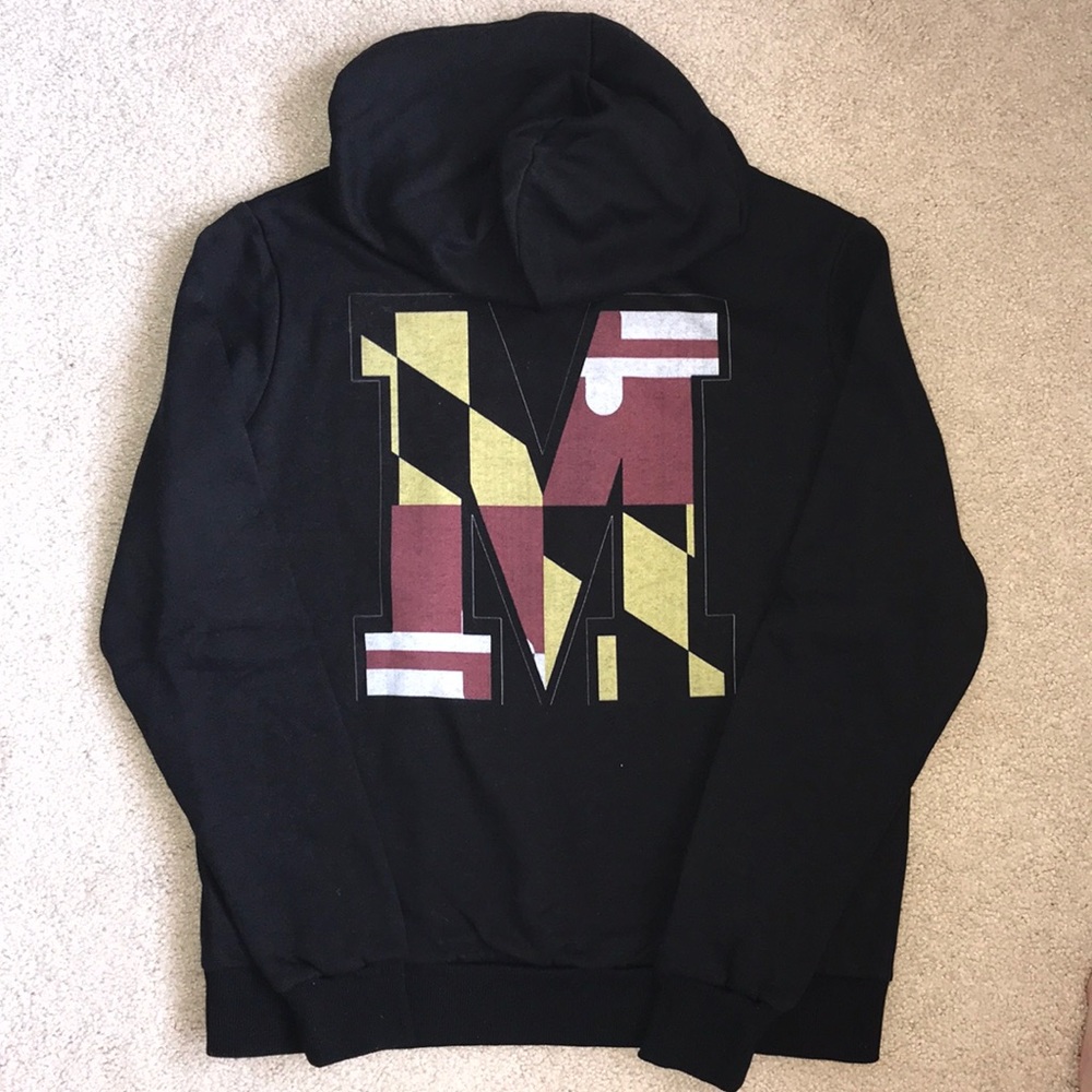 University of Maryland (UMD) black pullover hoodie